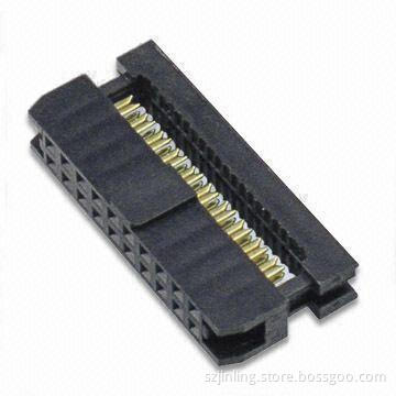 2.0 x 2.0mm IDC Socket Connector with Current Rating of 1.5A and 500V AC PBT Insulator